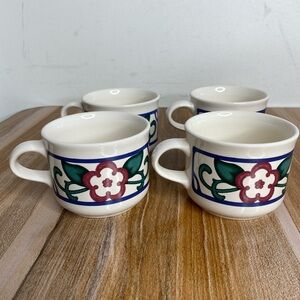 Pfaltzcraff Vintage Arbor Vine Dinnerware Set Of 4 9oz Cups